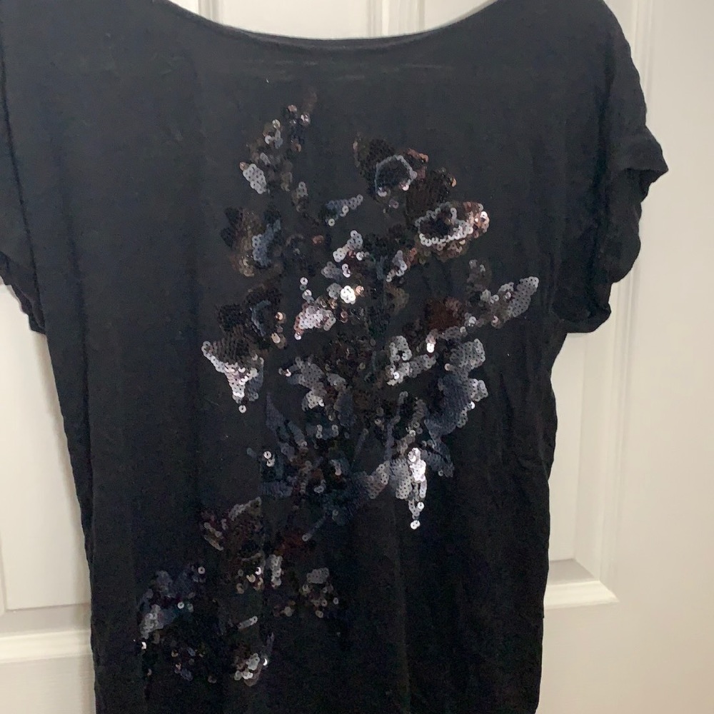 Size Medium Express Black shirt with sequins
